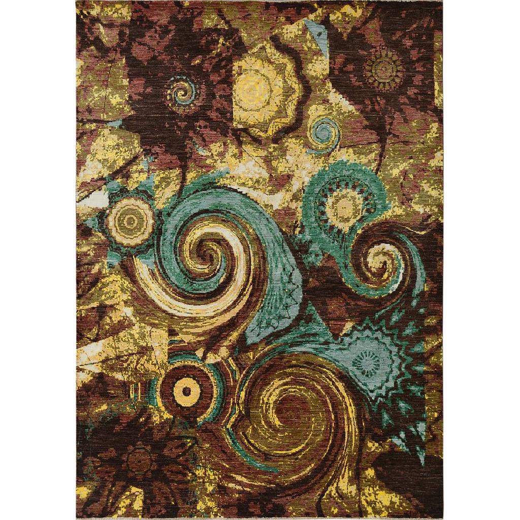 Modern Carpet -Wool&Silk- 9x12