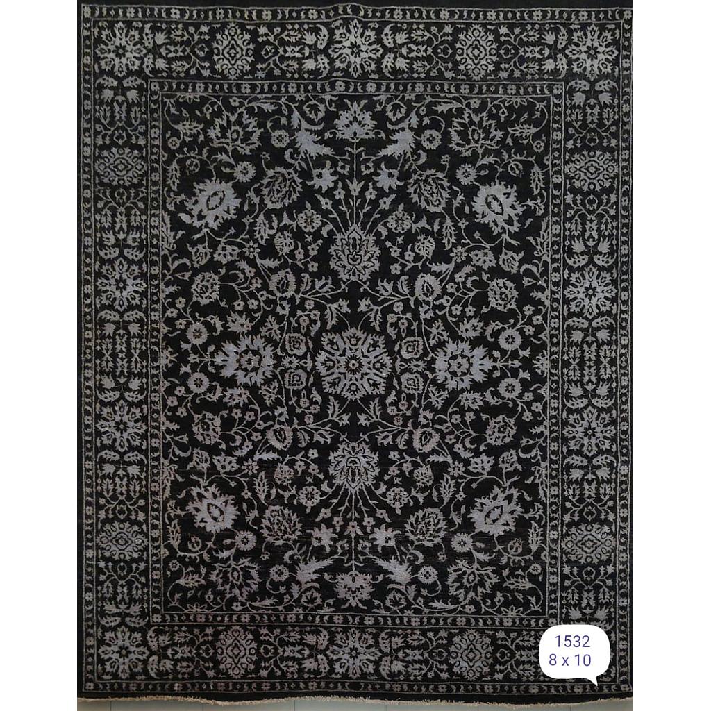 Suzani Carpet -Wool&Silk- 8x10