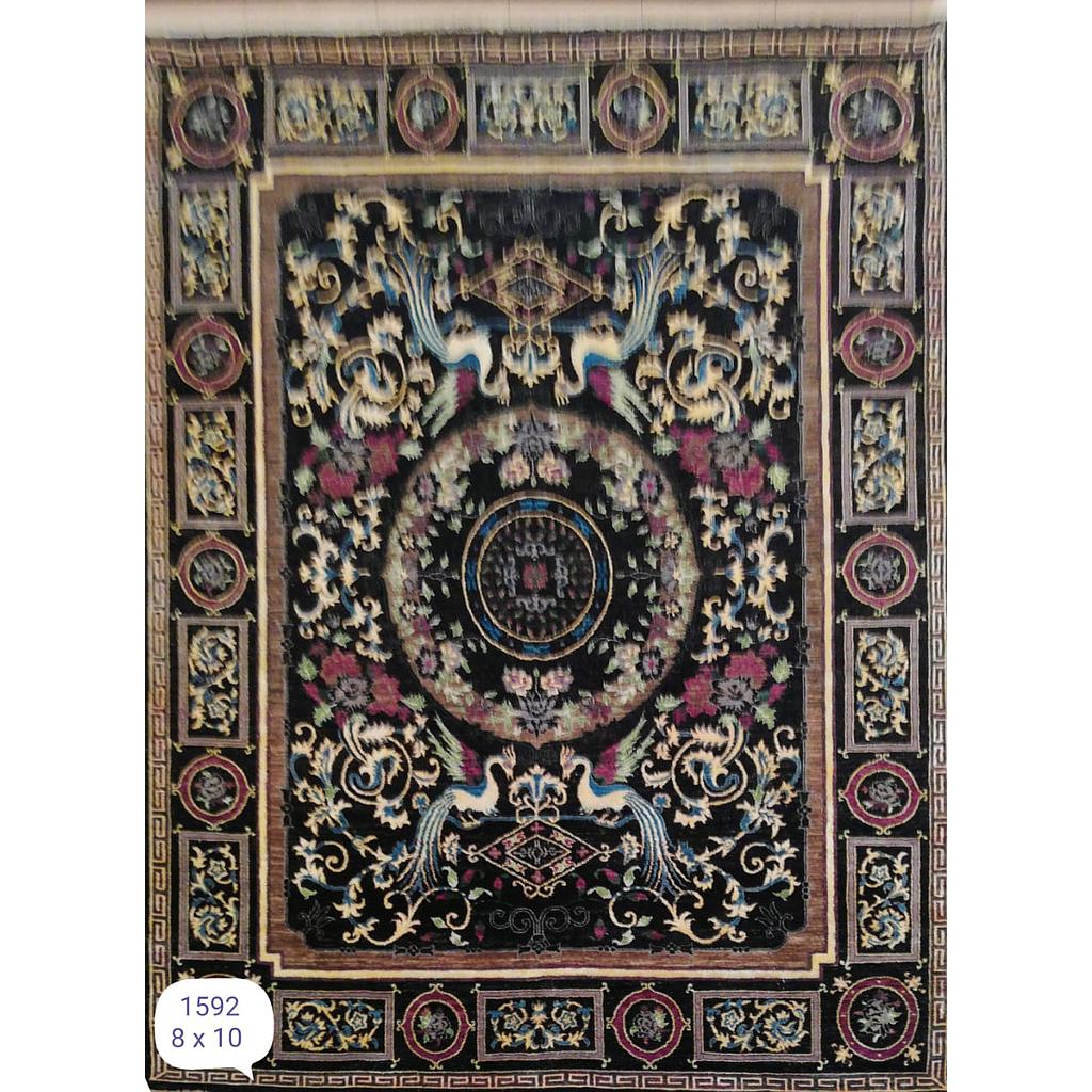 Suzani Carpet -Wool&Silk- 8x10