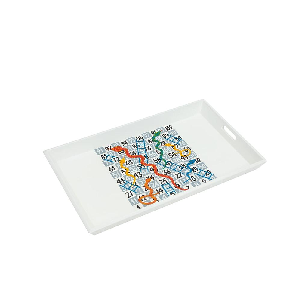 Handpainted Snakes&Ladders Tray
