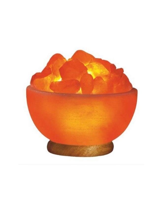 Khewra Salt Bowl with Crystal Lamp