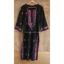 Hand embroidered black Kurta