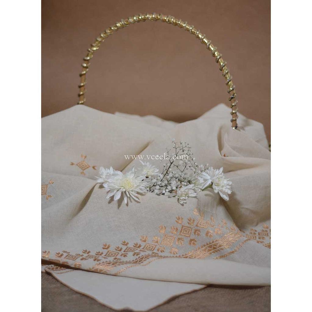 Hand embroidered dupatta