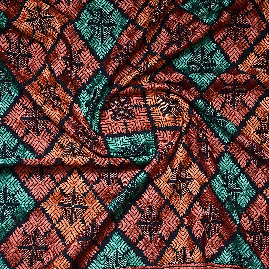 Embroidered Phulkari Shawl