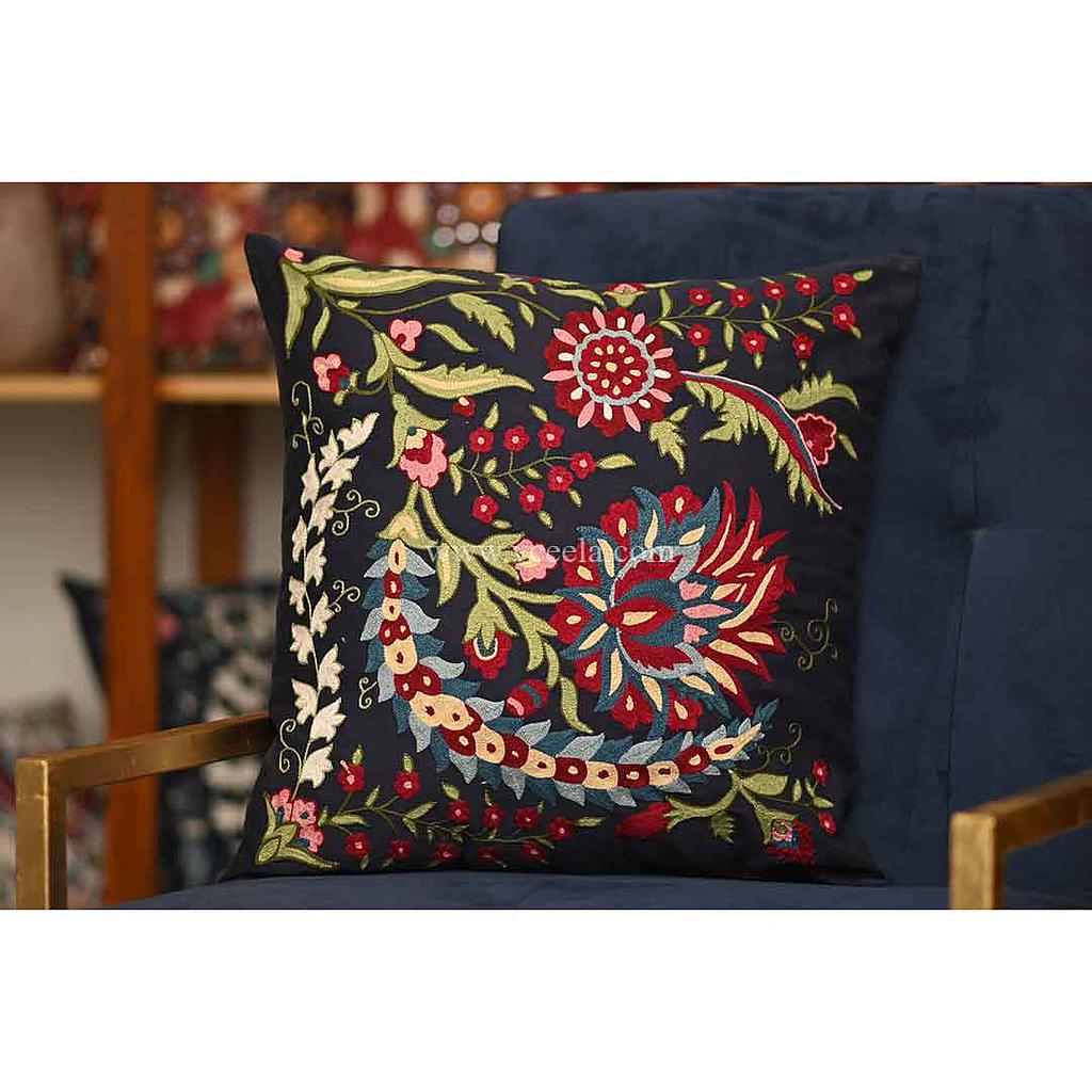 Hand Embroidered Cushion Cover