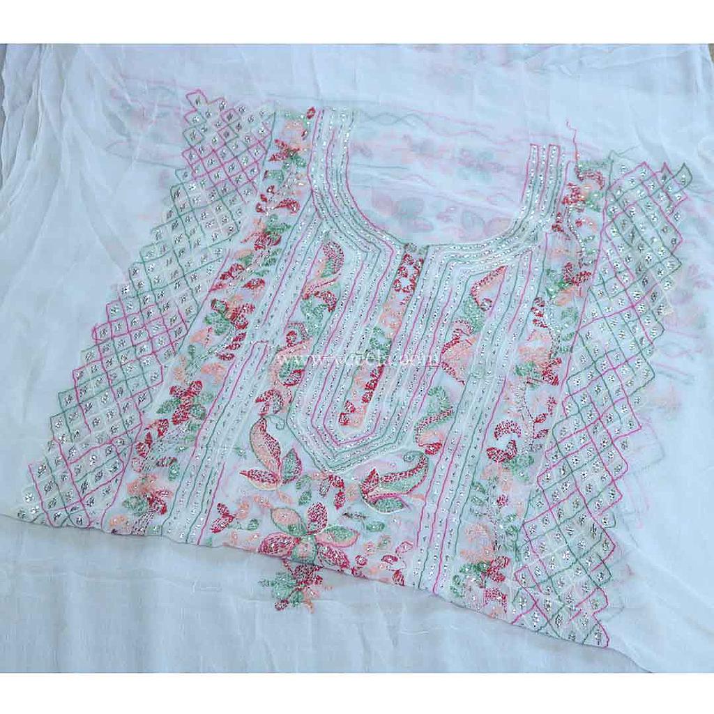 Arri Mukesh Work Unstitched 2 Piece Suit