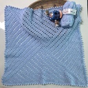 blue baby blanket