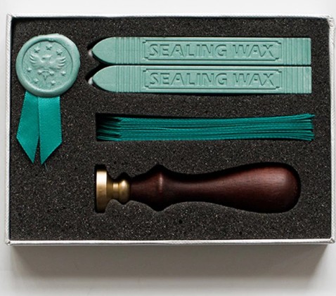[PK3205-MR-GEN-010813] Wax Sealing Stamp Kit (mint green)