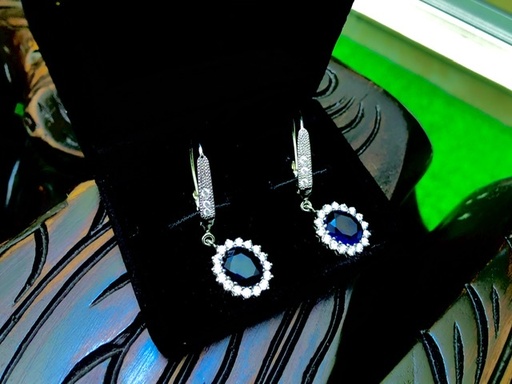 [PK3216-JW-EAR-012205] Sapphire Earrings