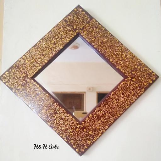 [PK1048-GN-GEN-012304] Hand Painted Mirror 