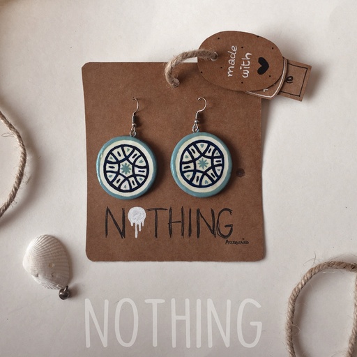 [PK4127-JW-EAR-013047] multani tile earrings