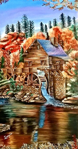 [PK4326-AR-OIL-013112] A Beautiful Scenery.