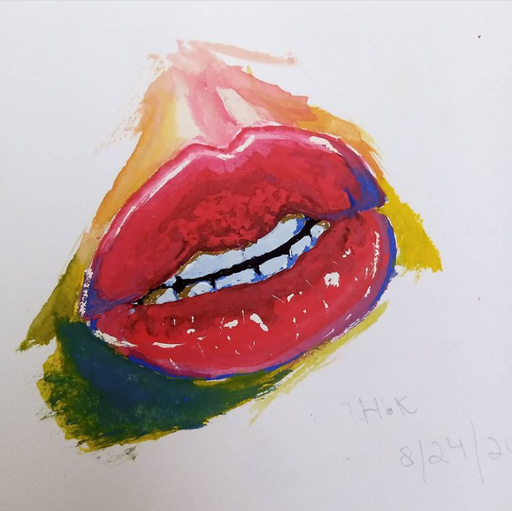 [PK4340-AR-WAT-013582] Strawberries - Art Print