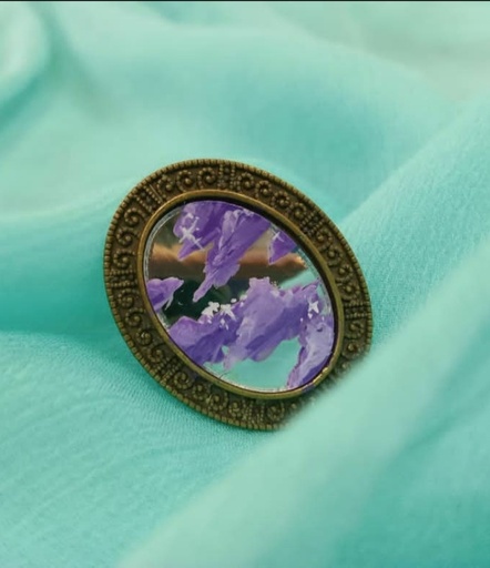 [PK4496-JW-GEN-013795] Hand-Painted Cloud Ring