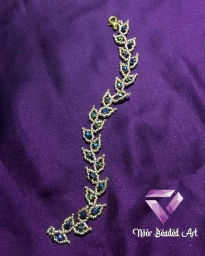 [PK4592-JW-BNG-014014] 🌿Pretty Leaves bracelet 🌿