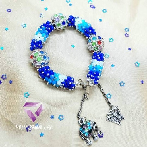 [PK4592-GN-GEN-014075] Gradient Blue Bangle Bracelet