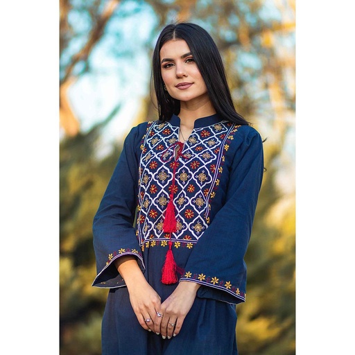 [PK4642-GN-GEN-014138] Odessa - Hand Embroidered