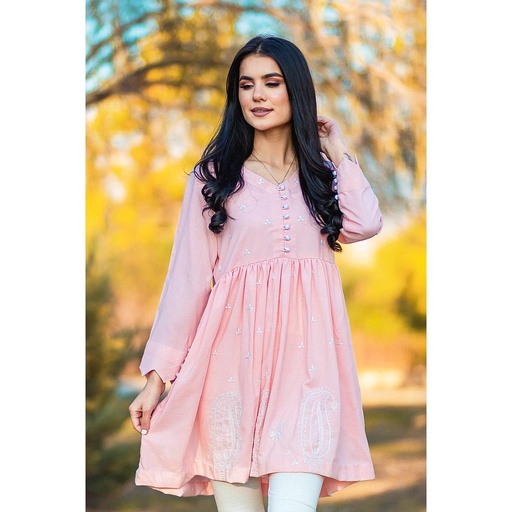 [PK4642-GN-GEN-014141] Sakura - Hand Embroidered