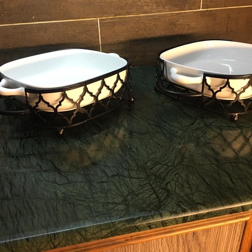 [PK3329-HM-TBW-014554] Dish with Dish Holder