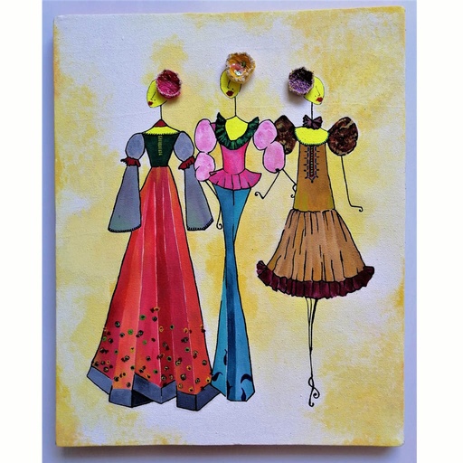 [PK5043-AR-PAI-015098] The Three Textile Hats