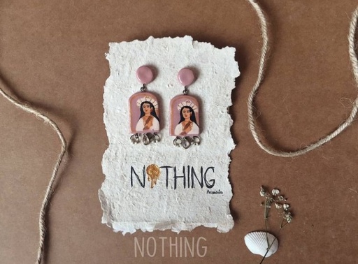 [PK4127-JW-EAR-015207] Mughal Portrait Earrings