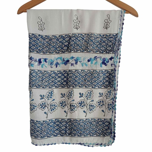 [PK5329-CW-SCF-015468] Block Printed Scarf