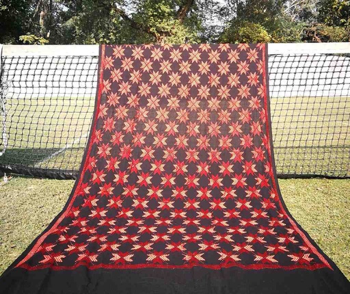 [PK3037-CW-SCF-017163] Embroidered Phulkari Shawl                