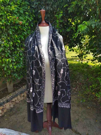 [PK0014-CW-SCF-017319] Woolen Jaaldar Pashmina shawl