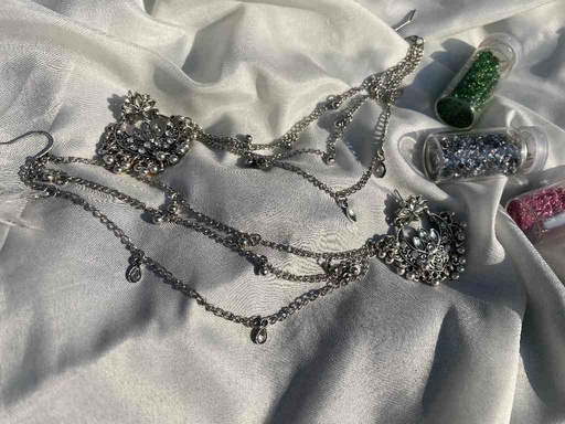 [PK6272-JW-EAR-017658] Hand-Crafted Antique Sahara Earrings