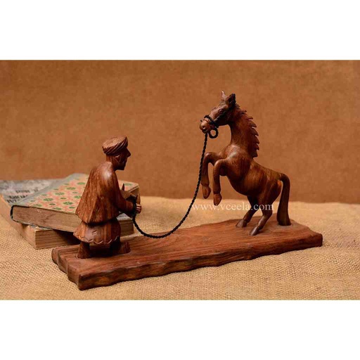 [PK0130-CF-WOO-019306] Cultural Wooden Dancing Horse