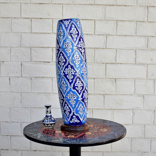 [PK1918-HM-LMP-19459] Hand Painted Camel Skin Lamp