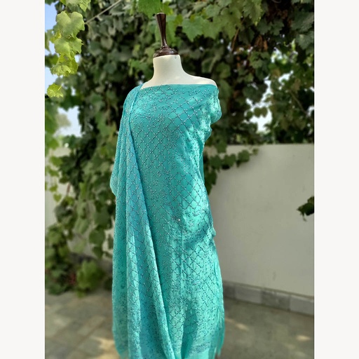 [PK6788-CW-UNS-019794] 2- Piece Unstitched kameez Dupatta Set