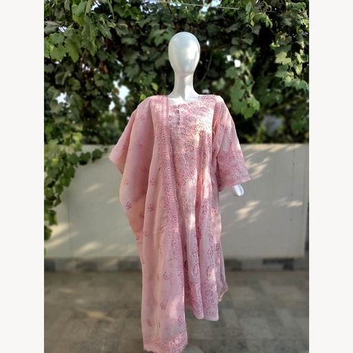 [PK6788-CW-UNS-019799] 2-Piece Frock Dupatta Set