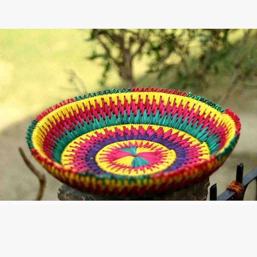[PK6806-HM-KIT-019922] Hand Woven Basket For Fruits / Fruit Basket