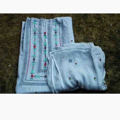 [PK6806-CW-UNS-019931] Gray Lawn Dupatta and Shirt