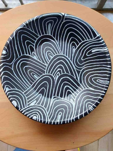 [PK5792-HM-TBW-022432] Handpainted Platter