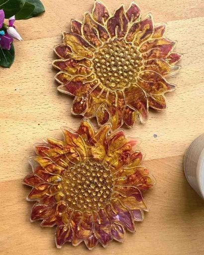 [PK5792-HM-KMA-022518] Resin Coasters (Set of 2)