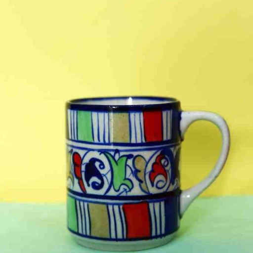 [PK0363-CF-BPO-022684] Blue Pottery Mug 