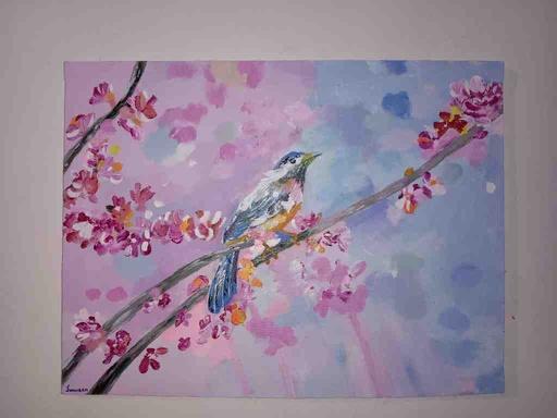 [PK5558-AR-ACR-023342] Spring Bird Painting