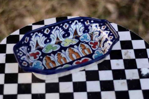 [PK4699-CF-BPO-024713] Blue Pottery Deep Dish