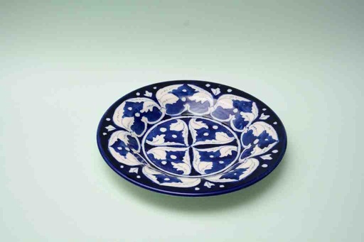 [PK0023-CF-BPO-025553] Blue Pottery Dinner Plate