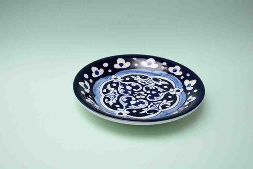 [PK0023-CF-BPO-025562] Blue Pottery Quarter Plate