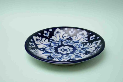 [PK0023-CF-BPO-025564] Blue Pottery Quarter Plate