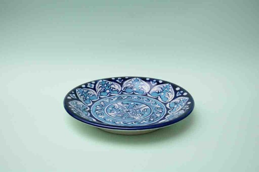 [PK0023-CF-BPO-025566] Blue Pottery Quarter Plate