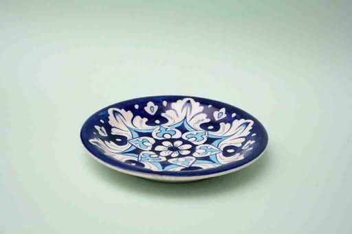 [PK0023-CF-BPO-025577] Blue Pottery Saucer Plate