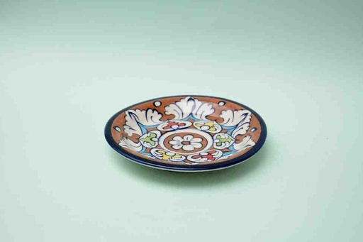 [PK0023-CF-BPO-025578] Blue Pottery Saucer Plate