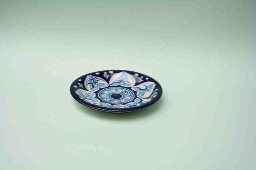 [PK0023-CF-BPO-025579] Blue Pottery Saucer Plate