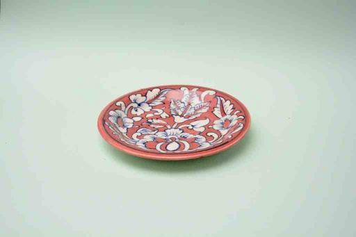 [PK0023-CF-BPO-025586] Blue Pottery Saucer Plate