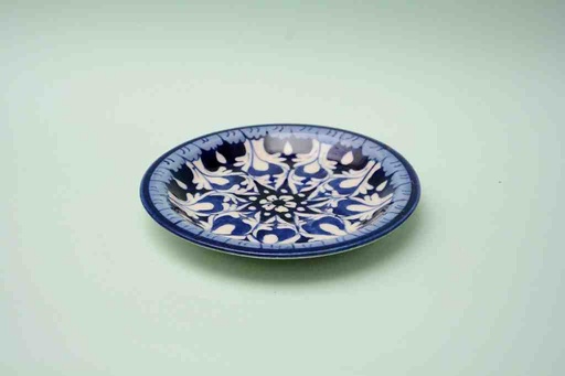 [PK0023-CF-BPO-025589] Blue Pottery Saucer Plate
