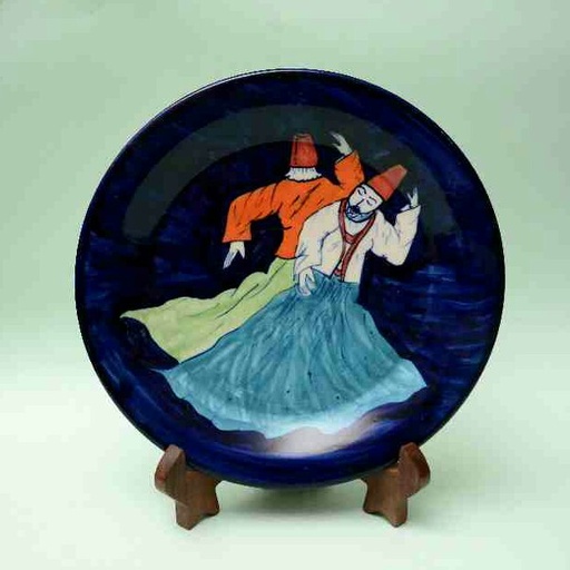 [PK0023-CF-BPO-025643] Blue Pottery Decorative Art Plate